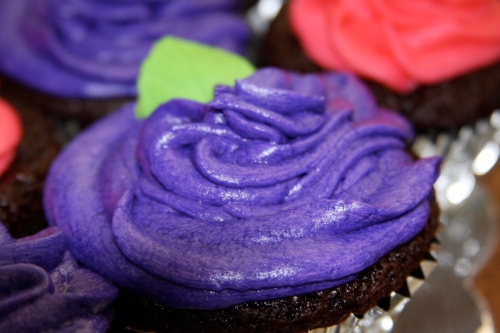 Individual Violet Rose from Mother's Day Cupcake Cake